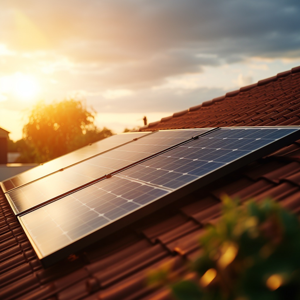 panneau photovoltaïque sur toit