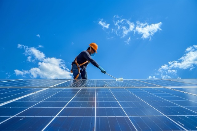 nettoyage panneau photovoltaique